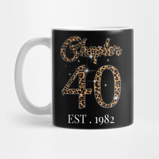 Chapter 40 Est. 1982 leopard Pattern Mug